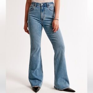 Abercrombie & Fitch Curve Love High Rise Flare Jeans